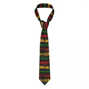 Bowia remis Bob i Asaba Teme krawat Men Polyester o szerokości 8 cm Zielone liście koszula
