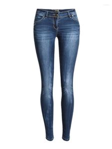 Women's Jeans 2023 Low Waist Skinny Women Fashion Washed Bleached Scratched Denim Blue Push Up Vintage Slim Pants Trousers Clothes For W