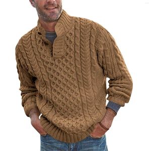 Мужские свитера Осень Осенний Зимний мужской свитер сплошной цвет полосатый подарки с длинным рукавом винтаж хип -хоп