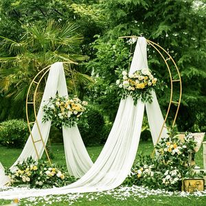 Flores decorativas Jarown Wedding Heart Heart Arch Flower Stand Stand Cenário Propções de festas Ornamentos Arches Decoração de geometria