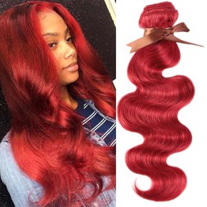 Brazilian Blonde Body Wave Bundles Orange&Red Blonde Color Hair Weave Bundles 8 To 28Inches Remy Hair Extension for Black Women