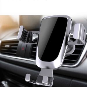 Celular monta suporte para suportes Montagem de carro de gravidade para suporte para celular Suporte para ventilação de ar e suporte de telefone celular para iPhone para huawei para Samsung vários modelos de telefone