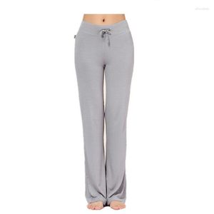 Pantaloni attivi 2023 gamba larga sport da donna ad alta vita vagda bagliore ampie danza yoga pantaloni lunghi s-4xl