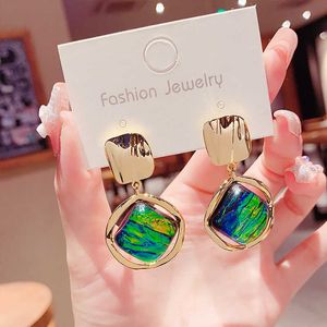 Advanced and Elegant Silver Needle Geometric Earrings for Women's 2023 New Fashion Light Luxury Earrings and Earrings