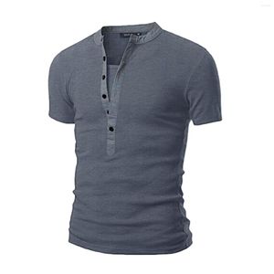 Męskie koszule Trendia męska Slim Fit T-shirt Buttons