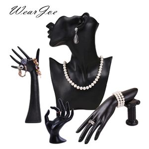 Bracelets Elegant Resin Mannequin Ring Earring Bracelet Jewelry Pendant Necklace Display Stand Holder Bust Model Show Decorate Counter Kit