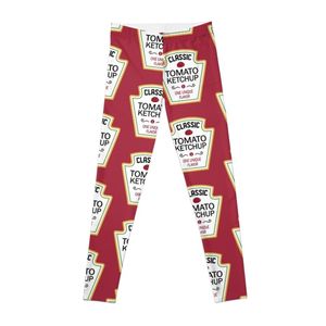 Yoga Outfits Halloween Condiment Labels Costume Ketchup Halloween Condiment Set Leggings leggings Women gym Jogger pants Women 230820