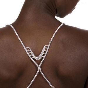 Chains Selling Fashion Jewelry Simple Multi-layer Crystal Back Chain European And American Novel Full Diamond Body
