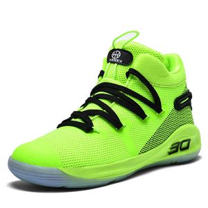 Mens High Top Basketball Shoes Green Black White Gold Sneakers Youth Womens Sports Training Shoes