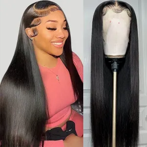 220%density Bone Straight Lace Front Wigs Human Hair Wigs for Women Human Hair Lace Frontal Wig HD Glueless Wig Human Hair