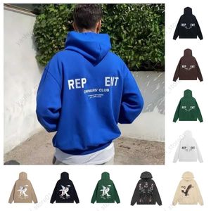 Hoodies Sweatshirts Designer Letter Men's Niche RepreeSent Tide Brand Wild High Street Casual American Loose Couple Hooded Sweater Clotle Ya18