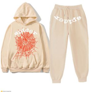 Örümcek Hoodies Pembe Örümcek Erkek Trailsits Tasarımcı Set Hoodie Pantolon Ceket Sıradan Sweatshirt Sp5der Young Thug 555555 Set Joggers Baskı Sweatlesuit EQYE