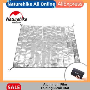 Mat Naturehike New Camping Outdoor Mat Waterproof PE Aluminum Foil Tent Mat Foldable Beach Picnic Floor Mattress MoistureProof Mat