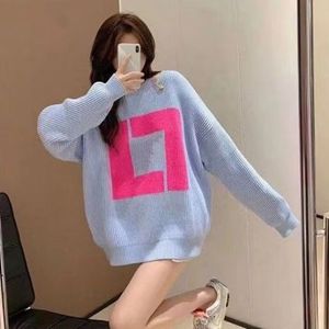 Designer Clothing Women's Sweaters Loose Casual Knits For women Pullover Long Sleeve Crew Neck Sweater Fashion Autumn Winter Designer Apparel