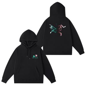 Arcteryx hoodies mens pullover hoodie vanlig fleece fodrad mjuk jumper sportkläder hoodie tröja topp hoodie filt män och kvinnor överdimensionerade hoodie green