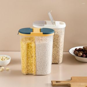 保管ボトルフードキッチン用パントリーのオーガナイザー密閉容器プラスチック整理ボックスボックスホーム用エア密光容器