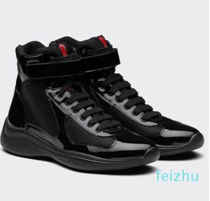 Sneakers Vintage Casual Shoes Classic Patent Komfort Schuhe Sohle Nylon und Leder Top Deckendesigner Männer luxuriöser lässiger A1 -Turnschuhe.