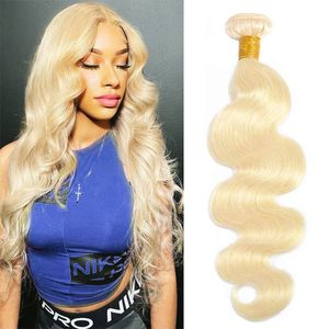 613 Blondes menschliches Haar Bundles Brazilian Honig Blonde Bündel 28 30 Zoll Körperwellenbündel Remy -Haarverlängerungen