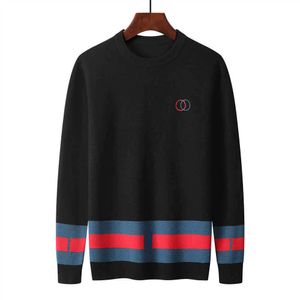 Roupas de marca clássica 6 blusas casuais da moda M-XXXL Sweater de designer de pulôver masculino