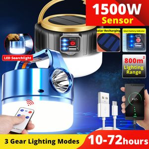 الفوانيس المحمولة 1500W LED Solar LED LIGH