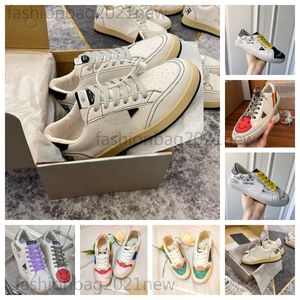 Designer fashion Classic board Shoes Women Men High quality leather casual shoes net dirty old White Platform goldenness gooseds sneakers Outdoor running shoes