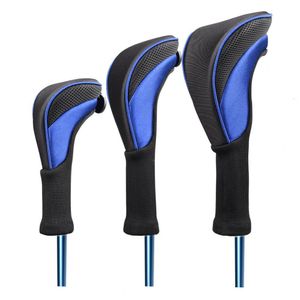 Andere Golfprodukte 1PC Golf Holzabdeckung Fahrer 1 3 5 Fairway Woods Kopfcover Long Neck Head Cover für Golf Clubs Zahlen -Tag austauschbar 230821