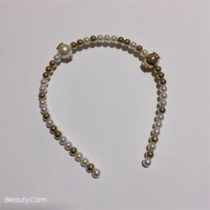 Party gifts Fashion hand-made golden pearl headband hair band hairpin for ladies favorite delicate headdress accessories2447