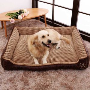 Other Pet Supplies Dog Bed for Large Medium Dogs Rectangle Dog Cat Pet Sofa Bed House Cushion Resistant To Chewing Detachable Washable HKD230821