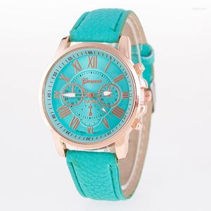 Wristwatches Casual Leather Bracelet Wrist Watch Women Fashion White Ladies Alloy Analog Quartz Watches Relojes Relogio Feminino