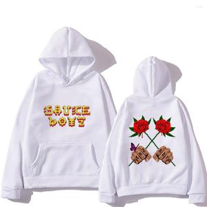 Herrtröjor Eladio Carrion Sauce Boyz Monarca Graphic Anime Fashion Manga Sweatshirt Tröja High Street kläder