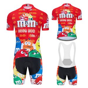 サイクリングジャージーセット面白い漫画サイクリングジャージーユニセックス夏MTBレースサイクリング服