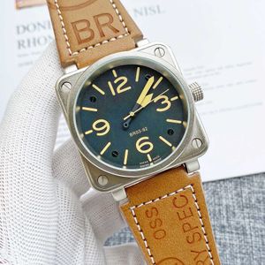 Designer Watches Men Automatic Mechanical Watch Bell Brown Leather Black Ross Rubber Belt Women Luxury Fashion Watch Wristwatches High quality