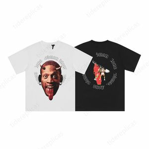 Mens T Shirt Designer T Shirity Ubrania T Shirt Vintage Wzory literackie Wydrukowane ramię luźne wyścigi High Street Hip Hop Para Kobiet Kobiet Kobiety 2023