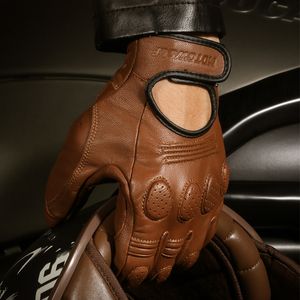 خمسة أصابع قفازات قفازات جلدية قفازات دراجة نارية الرجال امرأة اللمس شاشة تنفس Moto Racing ركوب الدراجات النارية معدات واقية موتوكروس قفازات 230821