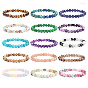 Strand 5pcs 8 mm de pedra natural Breads Bracelelet Energia Cristal Tigre Tigre Quartzs Bangle