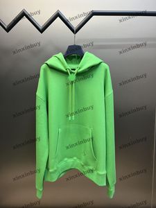 xinxinbuy Men women designer Sweatshirt Metal Flower label sweater green gray blue black white M-3XL