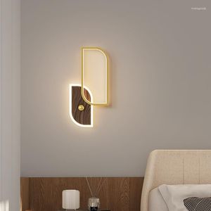 Vägglampor Temaren Modern inomhus LED Vintage Creative Simple Sconce Light for Home Living Room Bedroom Corridor Decor