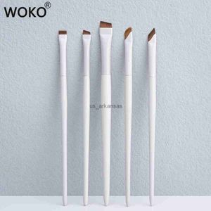 Makeup Borstes 5st Sickle Eyeliner Brush Ultra Thin Platt Fine Eye Liner Makeup Borstar Set Platt Eyeliner Brush Eyebrow Makeup Tool Sats HKD230821