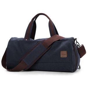 BROCKASES STOR GYM HANDBAG HELKDVÄNGD Multifunktionell träning Canvas axel bagagepåse män sport fitness väska