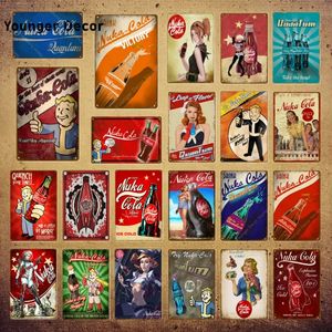 Ästhetic Cola Metal Painting Classic Getränke Metallschilder Trinkspiel Iron Poster Vintage Zinnschild Home Man Cave Lustige Wanddekoration 30x20 cm W01