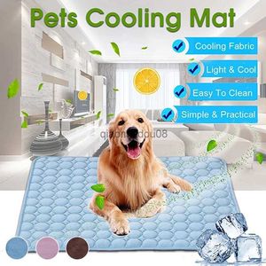 Other Pet Supplies Dog Mat Cooling Summer Pad Mat For Dogs Cat Blanket Sofa Breathable Pet Dog Bed Summer Washable For Small Medium Large Dogs Car HKD230821