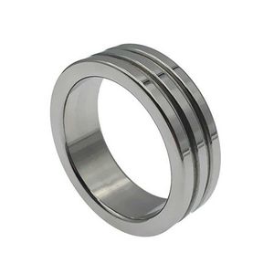 Steel Penis Stainless Ring Lock Bondage Cbt Metal Cock Rings Delay Erotic BDSM For Men Dick Cockring Adults 210618303O