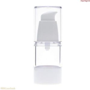 15 ml transparent påfyllningsbar tom plast parfymflaska luftlösa pumpvakuumbehållare för kosmetika resor dispenser#35Goods afufr