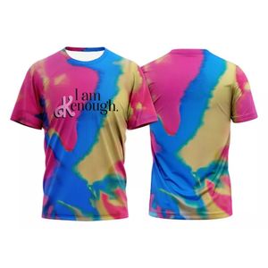 Men's T-Shirts Funny T-Shirts I Am Kenough Tie Dye 3D Print Streetwear Men Women Fashion Oversized Short Sleeve T Shirt Kids Tees Tops Clothing 230818