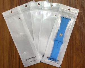 Nuova borsa per pacchetto al dettaglio in plastica in plastica in stile universale per Apple Watch Band 44mm 40mm 45mm 41mm 49mm 42mm 38mm 44 45 mm Bracciale Ultra a banda Braggini da imballaggio a prova di polvere