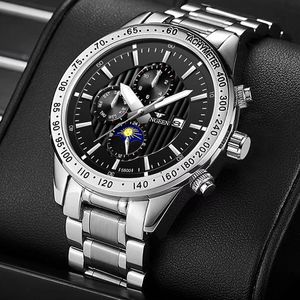 Armbandsur Relogio Masculino Men Watches Luxury Top Brand Herr Fashion Casual Watch Date Quartz armbandsur Box 230820