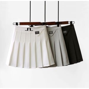 Shorts de golfe saia de golfe de verão feminina saia plissada meia saia alta saia estudante saia de tênis de tênis de golfe 230818