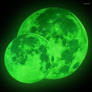 Praço de presente 1pc Green Luminous Earth 3D Wall Seter Kids Room Living Bedroom Decoração de Wallpaper Glow in the Dark Home