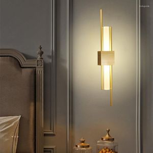 Wall Lamp Modern Simple 90-260V Acrylic Lampshade LED Sconce For Bedroom Bedside Living Room Background Home Decor Light Fixture