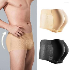 Underpants Hip Protection Men Shorts Panties Seamless Men's BuLift Underwear With Pad Breathable For Solid